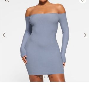 Skims OFF THE SHOULDER MINI DRESS